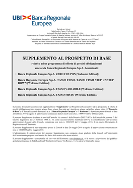 Supplemento Prospetto Di Base BRE Definitivo