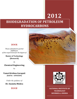 Biodegradation of Petroleum Hydrocarbons