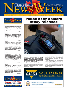 Police Body Camera Study Released