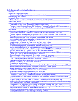 Shale Gas Issues from Various Jurisdictions