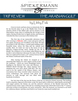 Trip Review the Arabian Gulf