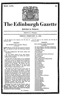 The Edinburgh Gazette