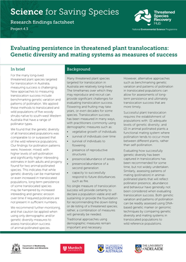 4-3-Evaluating-Persistence-In-Threatened-Plant-Translocations-Genetic-Diversity-And-Mating