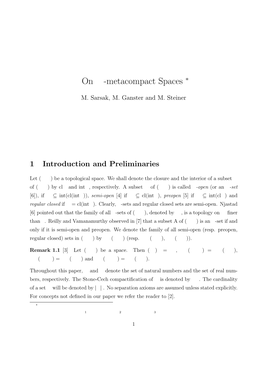 On Si-Metacompact Spaces ∗