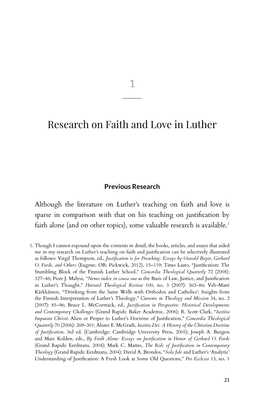 Luther on Faith and Love