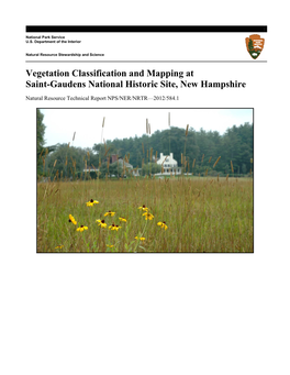 Vegetation Classification and Mapping at Saint-Gaudens National Historic Site, New Hampshire