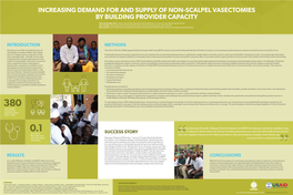 Increasing Demand for and Supply of Non-Scalpel Vasectomies by Building Provider Capacity