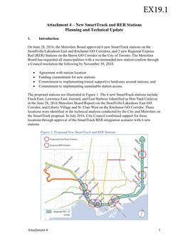 Attachment 4 – New Smarttrack and RER Stations Planning and Technical Update