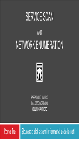 Service Scan Network Enumeration