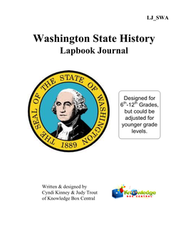 Washington State History Lapbook Journal LJ SWA