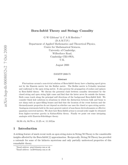 Arxiv:Hep-Th/0008052V2 7 Oct 2000 Ainl O Oeo H Ihromseiu N Nypart Only and Mysterious Hitherto the of Theory