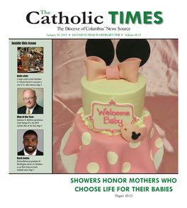 Showers Honor Mothers Who Choose Life for Their Babies Pages 10-13 Catholic Times 2 January 20, 2019