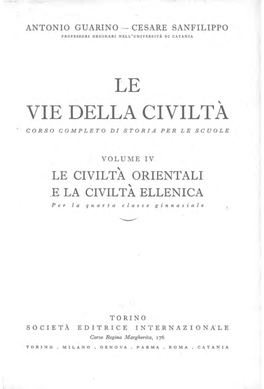 Le Vie Della Civilta Corso Completo Di Storia Per Le Scuole