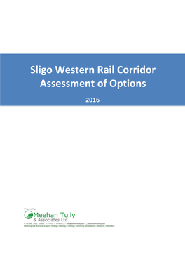 Sligo Western Rail Corridor Assessment of Options