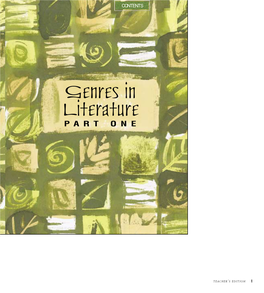 Genres in Literature PART ONE