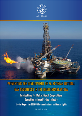 Preventing the Development of Palestinian Natural Gas Resources In