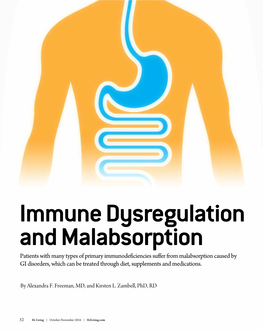 Immune Dysregulation and Malabsorption