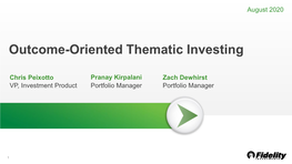 Outcome Oriented Thematic Investing