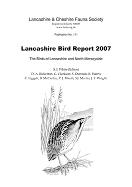 Lancashire Bird Report 2007