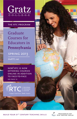 Graduate Courses for Educators in Pennsylvania Spring 2013