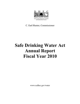 2010 Safe Drinking Water Act Annual Report