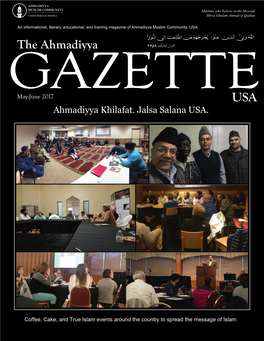 May-June 2017 USA � ��� �ا�� ٢٠١٦ Ahmadiyya Khilafat