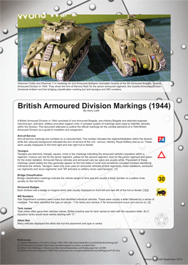 British Armoured Division Markings (1944) by Harry Leith