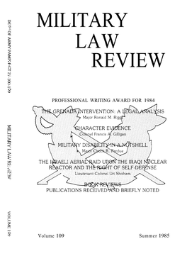 Military Law Review-Vol