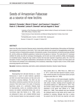 Seeds of Amazonian Fabaceae As a Source of New Lectins