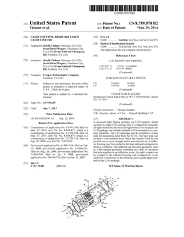 (12) United States Patent (10) Patent N0.: US 8,789,978 B2 Tickner Et Al