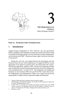 OMBUDSMAN of ANGOLA Nelson Domingos António*