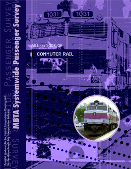 Commuter Rail System, While Each Subsequent Chapter Covers One Or More Types of Data on a Line-By-Line Basis