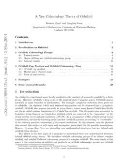 Arxiv:Math/0004129V3