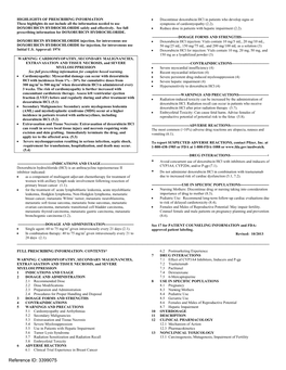 Do Not Administer Doxorubicin Hcl in Combination with Trastuzumab