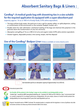 Absorbent Sanitary Bags & Liners