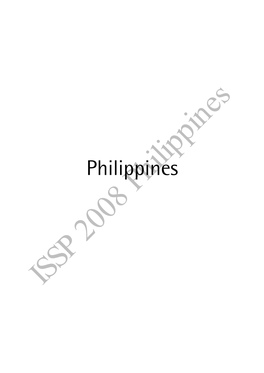 ISSP2006 BV Documentation Form Final PHILIPPINES