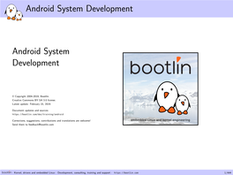 Android System Development Android System Development