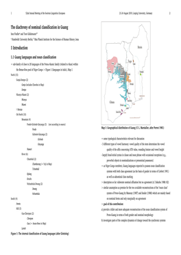 The Diachrony of Nominal Classification in Guang 1 Introduction