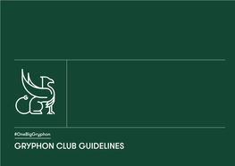 Gryphon Club Guidelines