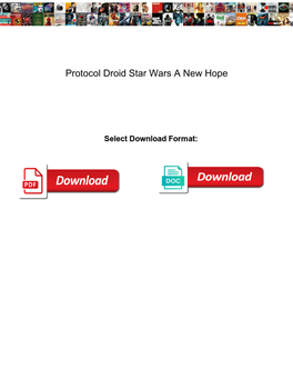 Protocol Droid Star Wars a New Hope