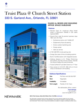 Truist Plaza @ Church Street Station 333 S