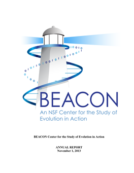 BEACON Center for the Study of Evolution in Action ANNUAL