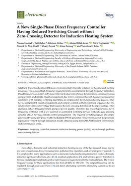 A New Single-Phase Direct Frequency Controller Having Reduced Switching Count Without Zero-Crossing Detector for Induction Heating System