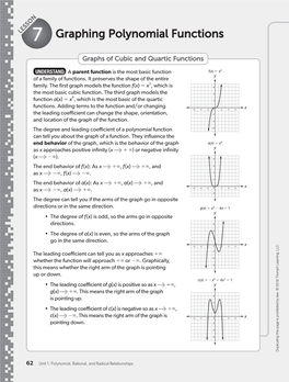 Graphing Polynomial Functions