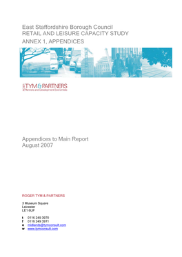 Annex 1- Appendices to Main Report