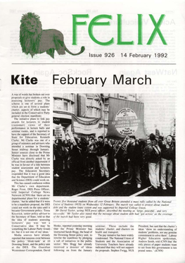 Felix Issue 0921, 1992