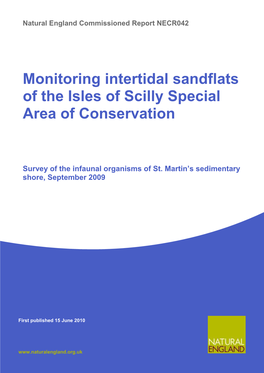Monitoring Intertidal Sandflats of the Isles of Scilly Special Area of Conservation