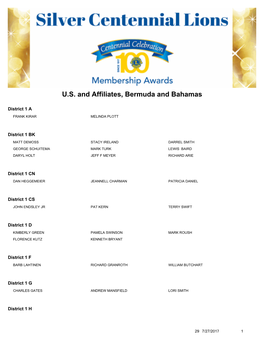 U.S. and Affiliates, Bermuda and Bahamas