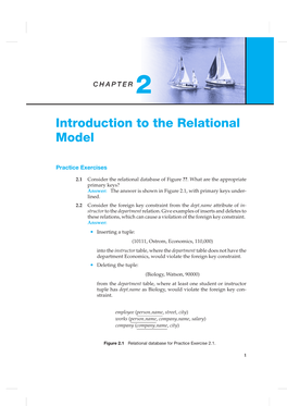 Introduction to the Relational Model