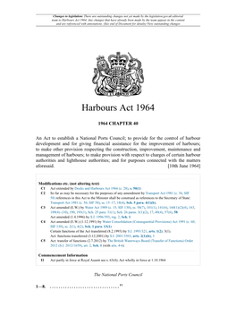 Harbours Act 1964